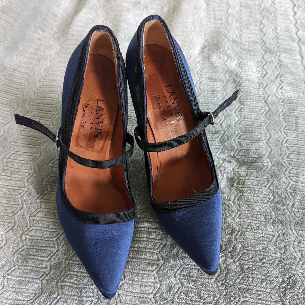 Lanvin Paris Royal Blue Pumps Hiver 2008